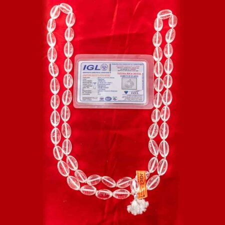 Sphatik Mala with Certificate